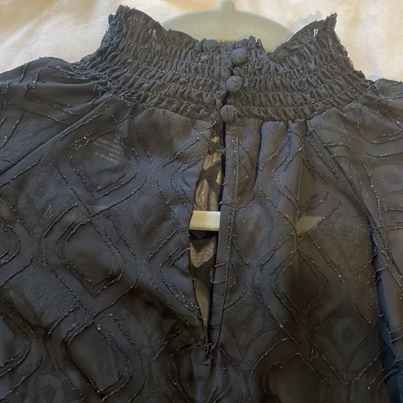 Sheer long sleeve black Forever 21 shirt - Picture 2 of 3